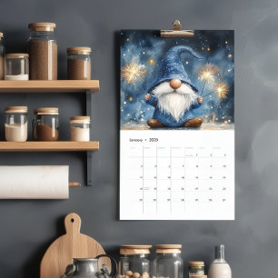 Entzückende Gnome 2027 Einzelseite Kalender
