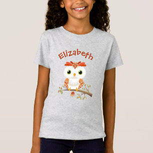 Entzückende grafische Eule T-Shirt