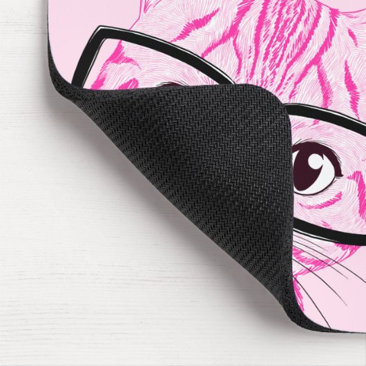 Entzückende Hand gezeichnete Nerdy Mousepad (Ecke)