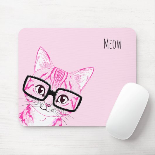 Entzückende Hand gezeichnete Nerdy Mousepad (Mit Mouse)