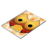 Entzückende Herbst-Eule Notizblock (Linke Seite)