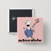 Entzückende Hundet-shirts und -geschenke Button (Vorne & Hinten)