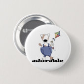 Entzückende Hundet-shirts und -geschenke Button (Vorne & Hinten)