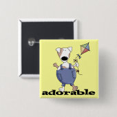Entzückende HundeT - Shirts und -geschenke Button (Vorne & Hinten)
