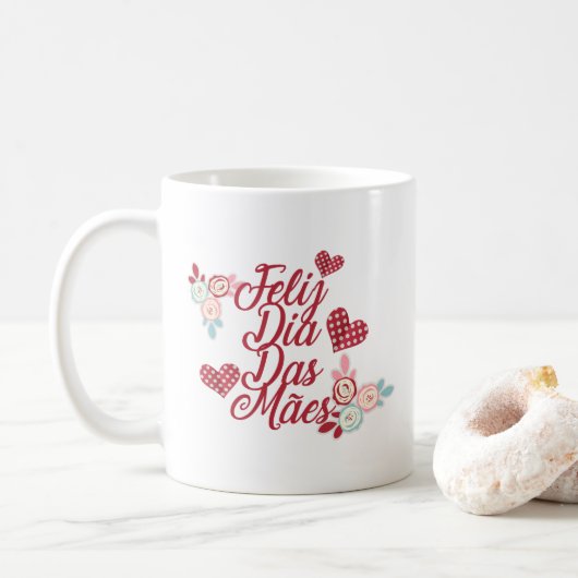 Entzückende Kaffee-Tasse Feliz Durchmessers DAS Kaffeetasse (Mit Donut)