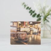 Entzückende Kaffeestunde Postkarte (Stehend Vorderseite)