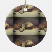 Entzückende Katze Keramik Ornament (Hinten)