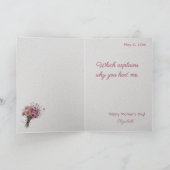 Entzückende Katzen Beste Muttertags-Grußkarte Karte (Innenseite)