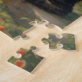Entzückende Katzen-Gartenszene Puzzle (Seite)
