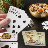 Entzückende kleine Giraffe Spielkarten (In Situ)
