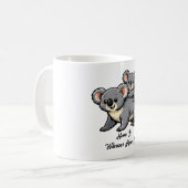 Entzückende Koala-Mutter und Joey Kaffeetasse (Vorderseite Links)