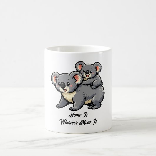 Entzückende Koala-Mutter und Joey Kaffeetasse (Mittel)