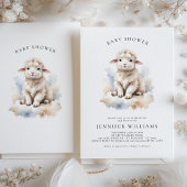 Entzückende Lamm-Baby-Shower-Einladungen