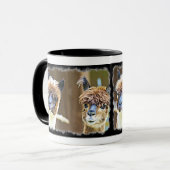 Entzückende , lustige Alpaka Kaffeetasse (Vorderseite Links)
