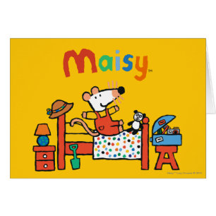 Entzückende Maisy in den roten Gesamten