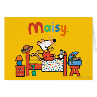 Entzückende Maisy in den roten Gesamten