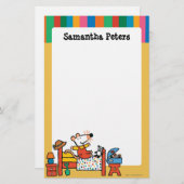 Entzückende Maisy in den roten Gesamten Briefpapier (Vorne/Hinten)