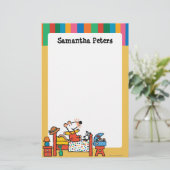 Entzückende Maisy in den roten Gesamten Briefpapier (Stehend Vorderseite)