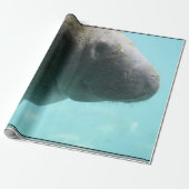 Entzückende Manatis-Schwimmen Geschenkpapier (Ungerollt)