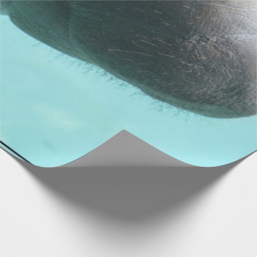 Entzückende Manatis-Schwimmen Geschenkpapier (Ecke)