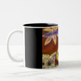 Entzückende Pelzkatzenkaffee-Tasse Zweifarbige Tasse