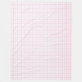 Entzückende rosa karierte Decke Gingham-Karomuster (Vorderseite)
