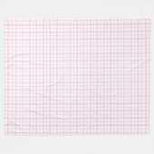 Entzückende rosa karierte Decke Gingham-Karomuster (Vorderseite (Horizontal))