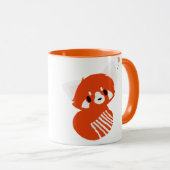 Entzückende roter Panda-Tasse Tasse (VorderseiteRechts)