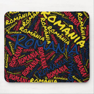 Entzückende rumänische Flaggenfarben Patriotisch Mousepad