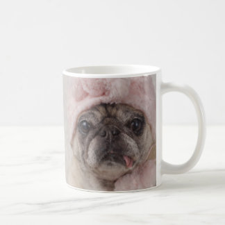 Entzückende Schnee-Mops-Tasse durch Möpse und Kaffeetasse