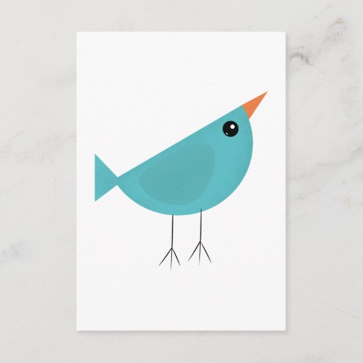 Entzückende skurrile Vogel-Natur-Kunst Begleitkarte (Vorderseite)