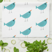Entzückende skurrile Vogel-Natur-Kunst Geschirrtuch (Gefaltet)