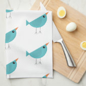Entzückende skurrile Vogel-Natur-Kunst Geschirrtuch (Viertel Falte)