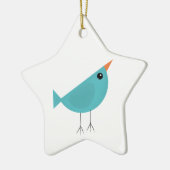Entzückende skurrile Vogel-Natur-Kunst Keramik Ornament (Links)