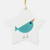 Entzückende skurrile Vogel-Natur-Kunst Keramik Ornament (Hinten)