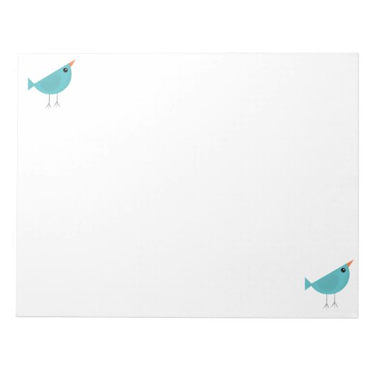 Entzückende skurrile Vogel-Natur-Kunst Notizblock (Vorderseite)