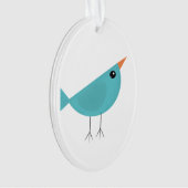 Entzückende skurrile Vogel-Natur-Kunst Ornament (Vorderseite)