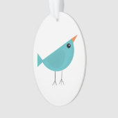 Entzückende skurrile Vogel-Natur-Kunst Ornament (Vorderseite)