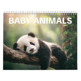 Entzückende Tierfotografie | Babytier-Wandkalender Kalender