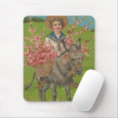 Entzückende Vintage-Ansichtskarte Mousepad (Mit Mouse)