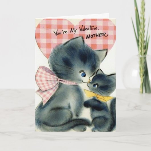 Entzückende Vintage Karte des Valentines Tagesfür (Vorderseite)