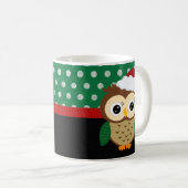 Entzückende Weihnachtseule Kaffeetasse (VorderseiteRechts)