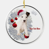 Entzückende Weihnachtsverzierung Keramikornament (Hinten)