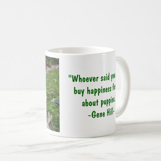 Entzückende Welpen-Kaffee-Tasse Kaffeetasse (VorderseiteRechts)