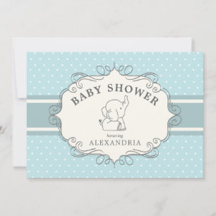 Entzückender Baby-Elefant   Babyshower-Einladung Einladung