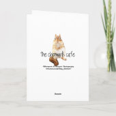 Entzückender BabyChipmunk mit Gänseblümchen - Karte (Rückseite)