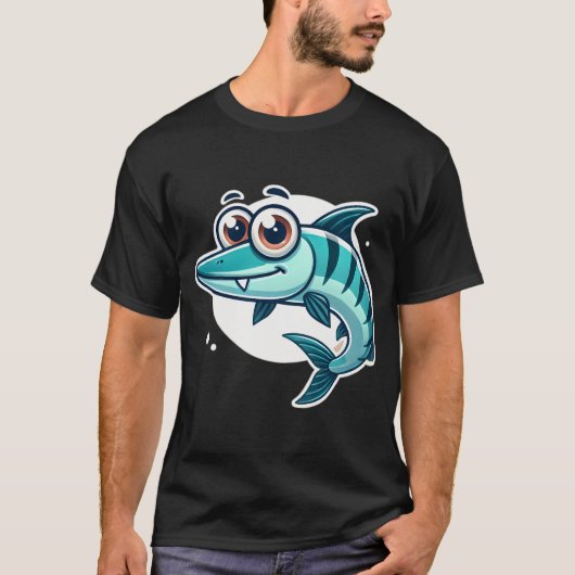 Entzückender Barrakuda-Fisch T-Shirt (Vorderseite)