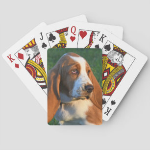 Entzückender Basset Hound-Welpe Spielkarten
