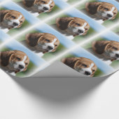 Entzückender Beagle-Hund Geschenkpapier (Ecke)