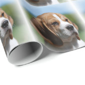 Entzückender Beagle-Hund Geschenkpapier (Rolleneckpunkt)